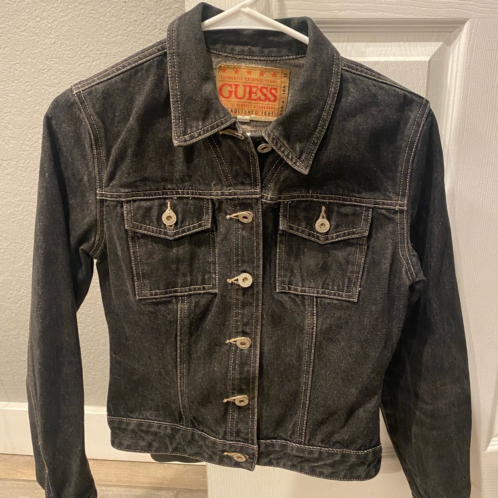 Black jean jacket